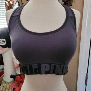 Pink Bra Cool & Comfy Wireless Athletic Gray Black Victoria's Secret large